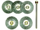 Proxxon Polierbürste 22 mm Stahl, radförmig, 5 Teile