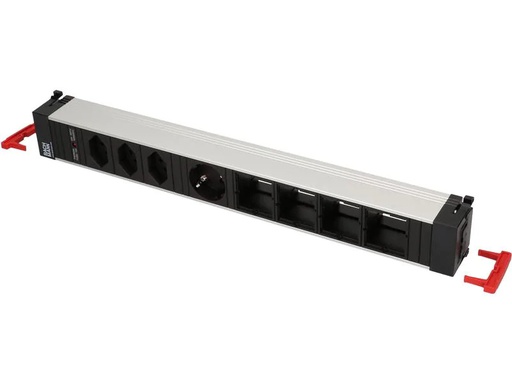 [90155693 1208201] Bachmann Steckdosenleiste CONFERENCE, 3x T13, Schuko, 4x ABD leer