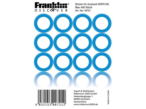 [90015551 511295] Franklin Sticker für AnyBook DRP-5100 Blau