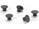 Zone Denmark Haftmagnet aus Aluminium, 5 Stück, Black