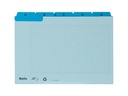 Biella Karteikarten A6, A-Z, 25-teilig, Blau