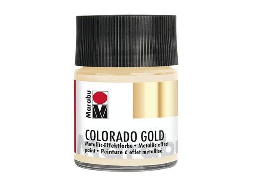 [90155805 728714] Marabu Metallic-Farbe Colorado Gold 50 ml, Weiss