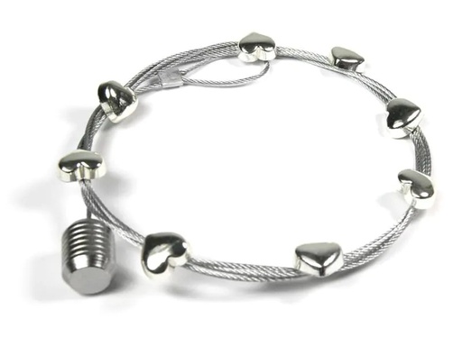 [90155889 894681] Trendform Fotoleine mit Magneten SWEETHEART Silber, 1 Stück