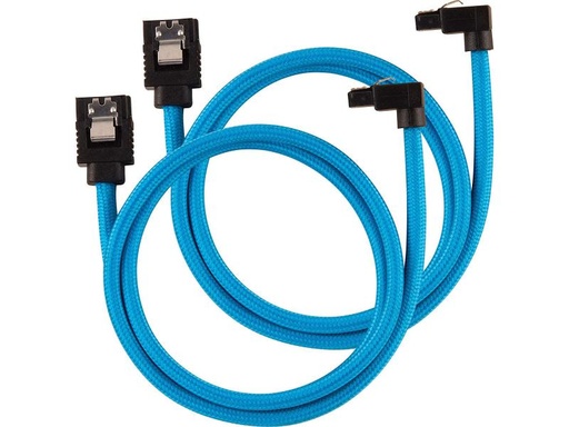 [90155952 858134] Corsair SATA3-Kabel Premium Set Blau 60 cm gewinkelt