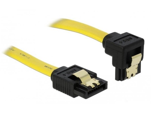 [90156153 124432] Delock SATA2-Kabel gelb, gewinkelt, 50 cm