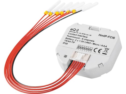 [90156161 935646] Homematic IP Smart Home Kontakt-Schnittstelle - 6-fach
