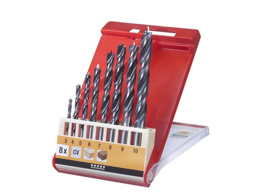 [90156463 492317] kwb Holzbohrer-Set CV 3-10 mm 8-teilig