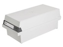 HAN Karteibox A6 Quer, 1300 Karten, Grau