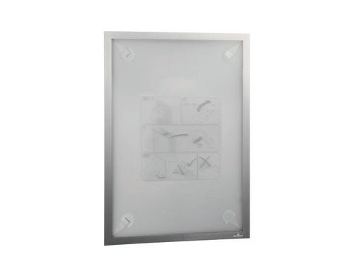 [90156560 888609] DURABLE Präsentationsrahmen Duraframe Wallpaper A3 Silber
