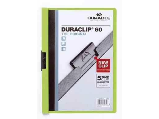 [90156578 1127611] DURABLE Klemmhefter Duraclip 60 A4, Grün