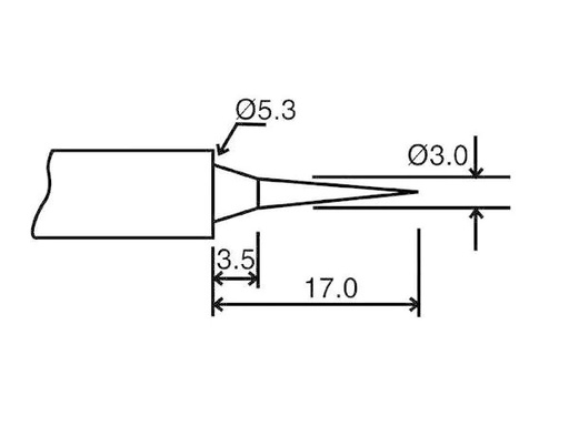 [90156642 112481] Velleman Lötspitze BITC10N2 Rund 0.8 mm