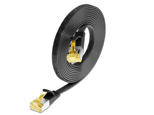 [90156643 823123] SLIM Slimpatchkabel  Cat 6A, U/FTP, 0.5 m, Schwarz