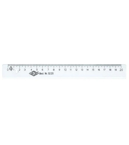 [90156664 1128224] WEDO Lineal 20 cm Skala