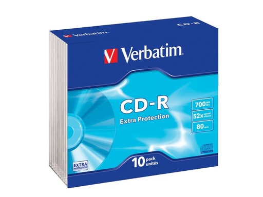[90156758 38060] Verbatim CD-R 0.7 GB, Slimcase (10 Stück)