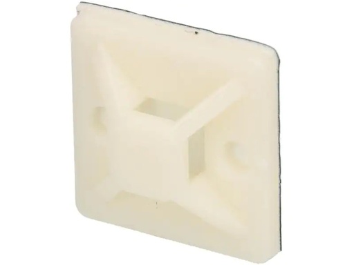 [90156770 1061140] Max Hauri Befestigungssockel Weiss 19 mm x 19 mm