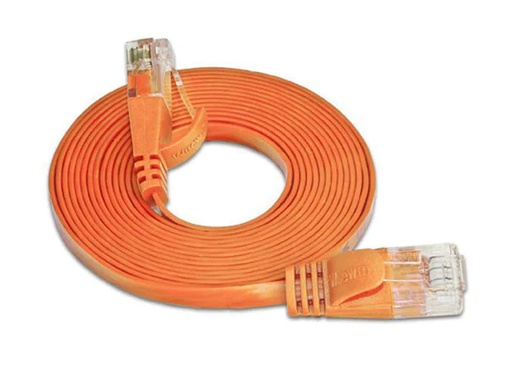 [90156834 314659] SLIM Slimpatchkabel RJ-45 - RJ-45, Cat 6, UTP, 1 m, Orange