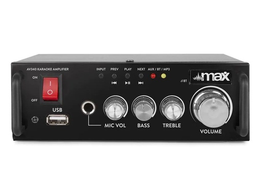 [90015663 1215784] MAX Karaoke Verstärker AV340