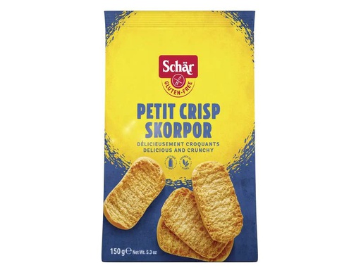 [90157007 967303] Dr.Schär Knäckebrot Crisp Skorpor glutenfrei 150 g