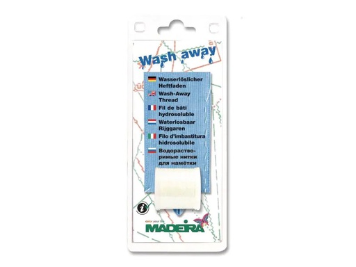 [90157134 629478] Madeira Spezialgarn Heftfaden Wash Away  Transparent