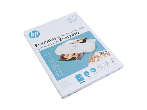 [90157146 1185994] HP Laminierfolie Everyday A4, 80 µm, 100 Stück, Glänzend