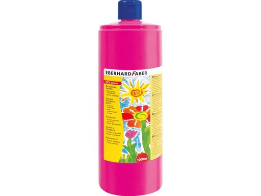 [90157230 1102085] Eberhard Faber Temperafarben Efacolor, 1000 ml, Karmin Rosa