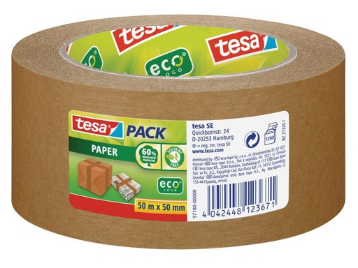 [90157244 338990] tesa Klebeband ecoLogo 50 mm x 50 m, Braun