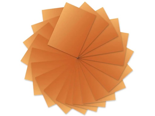 [90157272 584682] URSUS Tonzeichenpapier 50 x 70 cm, 130 g/m², 10 Blatt, Kupfer matt