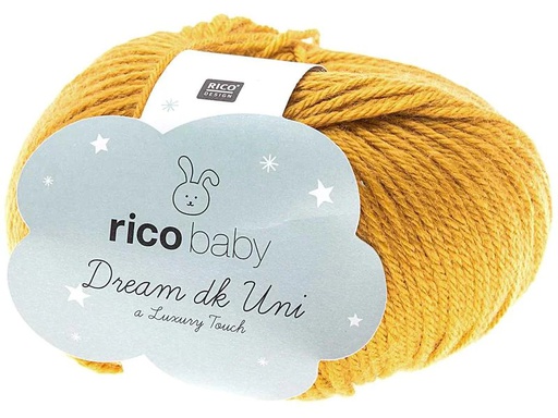 [90157407 1156754] Rico Design Wolle Baby Dream Uni dk 50 g, Senf