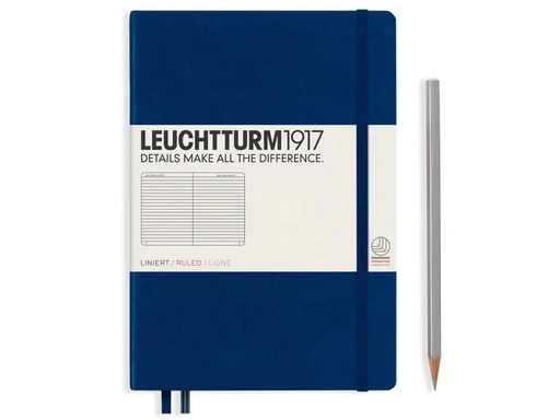[90157451 1149982] Leuchtturm Notizbuch Medium A5, Liniert, 2-teilig, Marineblau