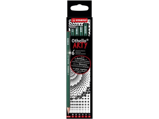 [90001551 1177842] STABILO Bleistift Othello ARTY Medium, 6-teilig