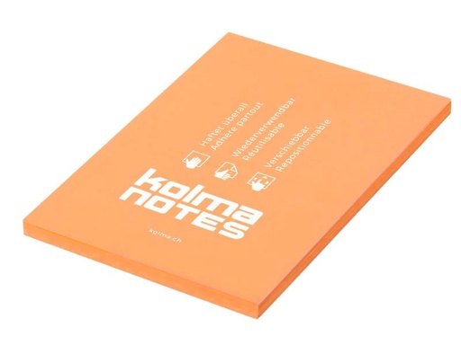 [90157475 830632] Kolma Notizzettel NOTES A6 Orange, 100 Blatt