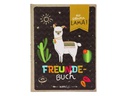 Goldbuch Freundebuch Lama