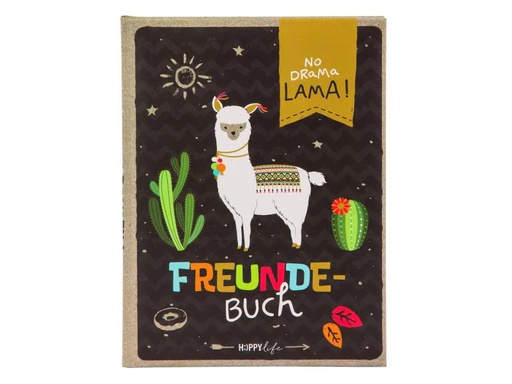 [90157727 1041079] Goldbuch Freundebuch Lama