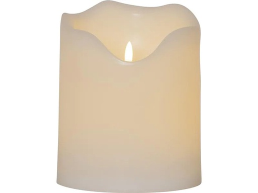 [90157819 1160572] Star Trading LED-Kerze Pillar Flamme Grand Ø 16 x 20 cm, Weiss