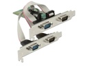 Delock PCI-Express-Karte 89557 4x Seriell / RS232