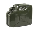 Diverse Benzinkanister Armee, Stahlblech grün, 10 l