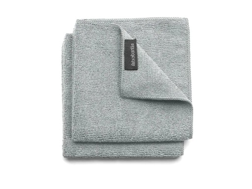 [90015806 1058432] Brabantia Mikrofaser-Reinigungstuch 2 Stück, Mid Grey