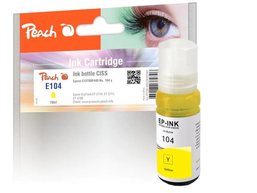 [90158341 1142673] Peach Tinte Epson 104 (C13T00P440) Yellow