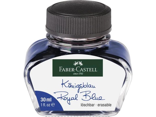 [90158366 1036391] Faber-Castell Tintenglas 30 ml Königsblau