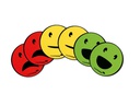 Legamaster Haftmagnet Emoticon Gelb/Grün/Rot, 6 Stück