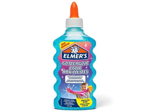 [90158455 1014427] Elmers Bastelkleber Glitter Glue 1 Stück, Blau