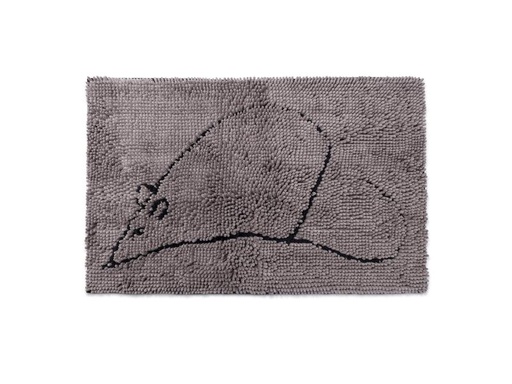 [90158819 998661] Dogs smarter by design Vorleger Dirty Cat LitterMat grau L