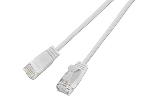 [90158940 353753] SLIM Slimpatchkabel RJ-45 - RJ-45, Cat 6, UTP, 5 m, Weiss