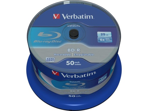 [90158947 1010749] Verbatim BD-R 25 GB, Spindel (50 Stück)