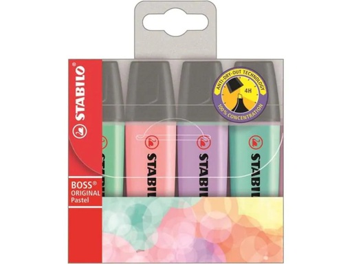 [90158954 576027] STABILO Textmarker Pastell 4 Stück