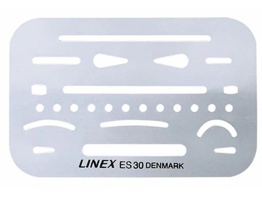 [90015884 703380] Linex Schablone 26 Öffnungen
