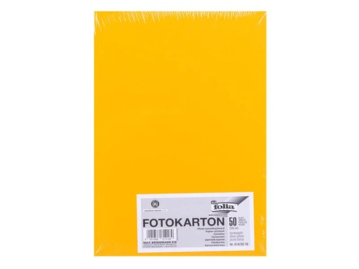 [90015885 1098849] Folia Fotokarton A4, 300 g/m², 50 Blatt, Dunkelgelb