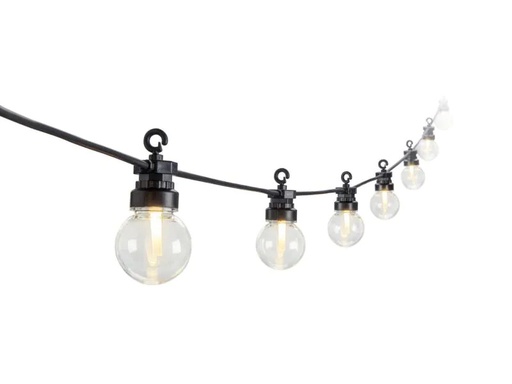 [90159280 1017190] STT Lichterkette Solar Nostalgic, 10 LEDs, 2.7m, Schwarz
