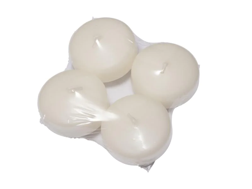 [90159434 961498] Herzog Kerzen AG Schwimmkerze Linsen Ø 5 cm, Weiss