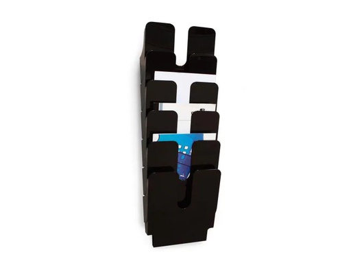 [90159596 1020377] DURABLE Prospektständer Flexiplus 6 A4, Schwarz